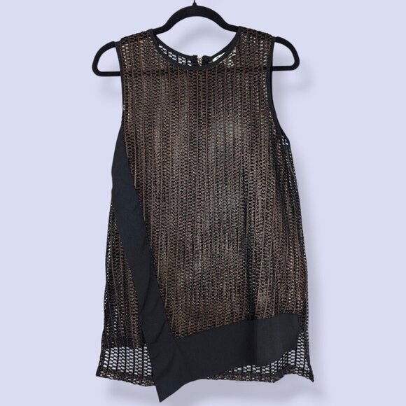 Inspired Style Copper Metallic Mesh Top - Picture 5 of 8